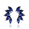 LUBOV 32 sortes géométrique cristal bleu pierre Piercing boucles d'oreilles couleur or métal boucles d'oreilles à la mode femmes fête bijoux G220312
