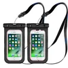 EE. UU. 2 PAQUETE PAQUETE CASOS A prueba de agua IPX 8 Teléfono celular Bolsa seca para iPhone Google Pixel HTC LG Huawei Sony Nokia y otros teléfonos2969