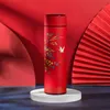 Retro Chinese Style Thermo Bottle Cup Smart Temperature Display Potable Heat Hold Vacuum Flask For Thermos Mug Cups 500MLa42