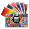 120/180 Aquarellstifte Professionelles wasserlösliches Zeichen-Buntstift-Set Künstlerbedarf für Künstlerstudenten mit 4 Geschenken Y200709