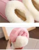 Vrouwen Huis Winter Warm Indooroutdoor Schoen Badkamer Pluche Thuis Slippers Bont Comfortabele Slip op Botas Mujer Y200106 GAI GAI GAI