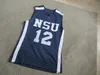 Custom Nova Southeastern Sharks Basketball Jersey #12 costura personalizar qualquer número Nome Men Mulheres Juventude XS-5xl