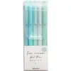 Stylos à gel 5pcs ensembles de crème glacée presse 0.5mm stylo grande capacité étudiant examen ins simple noir