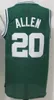 Basket Jesus Shuttlesworth Paul Pierce Jersey 34 män Retor Kevin Garnett 21 5 Ray Allen 20 Broderi och sy grön vit svart