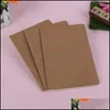 Notas notas Notas Escola Office Supplies Business Industrial Kraft Notebook Blank Cowe Paper Notepad Livro vintage Soft C￳pia Di￡rio Memorandos E