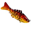 Högkvalitativ 6 Färg 9,5cm 15g ABS Fiske Lure för basöring Multi Fogade Swimbaits Slow Sinking Bionic Simning Lures Bass Freshwater Saltwater