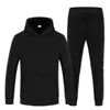 Höst Kvinnor Mäns Sweat Suit Pant Hoodie Set Full Zip Polo Tracksuit Men Sport Suit Vit Billiga Sweatshirt