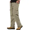Bojowe wojskowe spodnie taktyczne mężczyźni plus rozmiar duże multi kieszenie armia cargo spodnie casual bawełna proste spodnie spodnie XL-6XL 201110