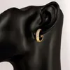 Kvinnliga smycken Kvinnor Tillbehör Guldplätering Örhängen Fashion Pendientes Clear CZ Collections 19mm Round Circle Earring150563056574572