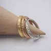 Pure Solid 18k Yellow White Rose Gold Ring Women Luck Full Star Ring US6 7 8 2.5mmW 0.7-1g