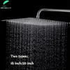 large rainfall shower heads