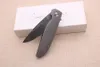 US Shipping Smke Couteaux Rask Personnalisé Flipper Pocket Couteau Pliant Damas Lame TC4 Titane Poignée Survie Tactique Camping Couteau