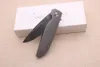 Amerikanska frakt Smke Knivar Rask Anpassad Flipper Pocket Folding Kniv Damaskus blad TC4 Titanhandtag Survival Tactical Camping Knife