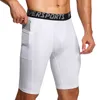 Laufshorts Sommer Taschen Kompression Joggen Männer Feste Elastische Leggings Quick Dry Gym Fitness Strumpfhosen1