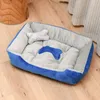 Linge de lit chaud pour animaux de compagnie pour petit moyen grand chien os lit pour animaux de compagnie pour chiens maison lavable pour chat chiot chenil en coton 201222