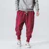 Style chinois sarouel hommes Streetwear décontracté Joggers s coton lin pantalons de survêtement longueur cheville pantalon M-5XL W220307