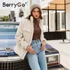 BerryGo Causal Sólido Sólido Outono Inverno Mulheres Parkas Stand Collar Manga Longa Feminino Casaco Quente High Street Acolchoado Jaquetas 201130