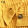 Yuoomuoo Chic Kobiety Cropped Cardigan Sweter Spadek 2019 Knitwear Krótkie Kartacji Dziewczyna Z Długim Rękawem Twist Crochet Top Pull Femme Y200722