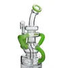 New dab rig Design Hookah Bong pink purple green High quality Water Pipes Bucket Oil Rigs Dab Tyre Perc 14.4mm Male joint Definitely recommend