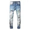 Uomini jeans slim fit fit blu azzurro pantaloni di jeans da uomo jean hip hop casual pantaloni di grandi dimensioni 28-40