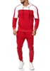 Mens Tracksuit Jogging Suit Side Stripe Hoodies Set Man Fleece Hoodies and pants Male Work Out Clothes Jogger Set Gym Clothing