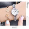 أحدث كريستال رائع ساعة Wristwatch Women Bracelet Bracelet Quartz Watches Rose Gold Ladies Female Lame Love Clock for Gifts