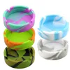 Portable Camouflage Ashtray Soft Silicone Ashtray Pluminous Tray Bracket Anti-boiling Multicolor Smoking Accessories tools 9063