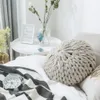 Creative home decoration hand-woven thick line pillow sofa cushion thick line pillow 201226