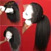 Kinky Straight Wig 13*4 Lace Front simulation Human Hair Wigs PrePlucked Yaki Lace Wig 13x4 Lace Closure synthetic Wig For Black Women