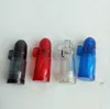 Plastik Snuff Dispenser Mermi Roket Snator Sigara Boru Sigara Tütün Boruları 4 Molors Dabber Bubblers Hookah Su Bongs Rolling Machine