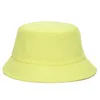 Geniş Brim Şapka Kore Kova Şapka Yetişkin Rahat Yüksek Kalite Katı Renk Siyah Beyaz Pamuk Kadınlar için 2021 Sonbahar Stil Balıkçı Kap