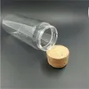 150 ml Clear Glass Opslag Jars Bottle Fial Container Wishing With Cork Stopper DIY Home Decor Bruiloft Gift Pack 24pcs / lot