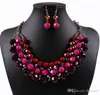 Statement Necklaces for Wedding Indian African Fashion Beautifully Necklace and Earrings Bridesmaid Jewelry Sets