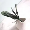 Bouquet Artificial Phalaenopsis Leaves Real Touch Green Plant Leaf Of Butterfly Orchid Flower For Home Decoration TM4371