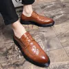 Klassische Leder Männer Brogue Schuhe Britischen Stil Männer Casual Business Schuhe Oxfords Party Männlichen Hochzeit Schuhe zapatos hombre vestir