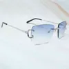 72 Off Off Rimless Men Women Wire Diamond Iced Out Glasses Rhinestones Fashion Luxury Sunglasses Shades Eyewear7172256