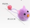 Mus Head Modeling Cats Toy Small Bell Plush Kitty Husdjur Leksaker Interaktion Intressanta artiklar Pet Supplies Rolig Högkvalitativ Ny 1 5cw M2