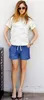 Meisjes katoen shorts roze blauw katoenen linnen blend trend dame cool korte broek elastische taille grote size drawstring zakken casual