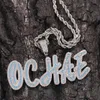 Hip Hop Custom Name Letter Collier Pendent avec chaîne de corde de 24 pouces Gol Silver Bling Zirconia Men Pendant Jewelry2083