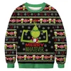 Chandails pour hommes Costume de Noël unisexe Cartoon 3D Impression numérique Mode chemise à manches longues Sweater laid1