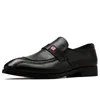 Designer-Fashion Robe Chaussures Hommes Noir Formelle Chaussure À Lacets De Mariage Oxford Pour Les Affaires En Cuir Véritable