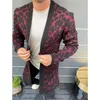 Leopardo para hombre Cardigan suéteres de moda de manga larga floja Tejidos ropa otoño invierno informal diseñador de los hombres suéter Coats