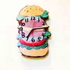 Orologio da parete divertente Camera da letto per bambini Orologio da parete creativo per cartoni animati Soggiorno Moderno Hamburger silenzioso personalizzato Reloj Pared Decor HX50WC H1230