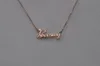 Lynn Name Necklace Pendant 여성을위한 맞춤형 여학생 어린이 가장 친한 친구 어머니 선물 18k 금 도금 스테인레스 스틸