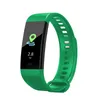 Y5 Smart Armband Hjärtfrekvens Blodtrycksmonitor Tracker Fitness Tracker Smart Wristband Vattentät Smart Watch Pedometer