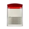 FreeShipping Wired Strobe Sirene Sound Licht Alarm Outdoor Wasserdicht Rot Taschenlampe Horn 120dB Lauter Alarm Sound Lautsprecher