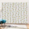 Curtain & Drapes Polyester Fabric Yellow Dots Window For Living Room Bedroom Blackout 3D Sets (Left And Right Side)