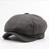 Mens Wool Newsboy Caps Men Hat Gatsby Cap Winter Driving Golf 8 Panel Gift for Boyfirend Gifts1271z