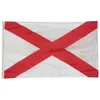 Alabama Flag State of USA Banner 3x5 ft 90x150cm Festival Party Present Sport 100D Polyester Inomhus Utomhus Tryckt varmförsäljning