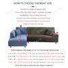 Drop Shipping Slipcovers Breien Sofa Covers voor Woonkamer L Vorm Sectional Fauteuil Couch Cover Smooth Elastic Sofa Cover 201222